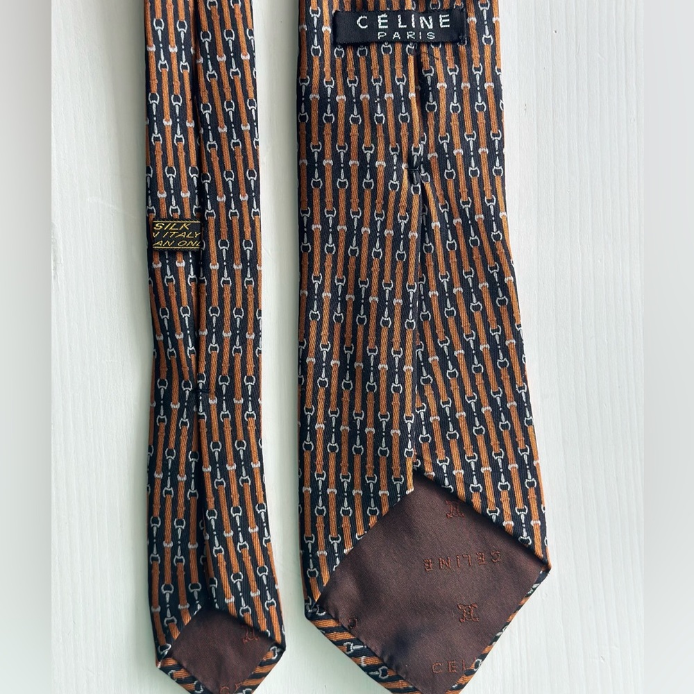 Fabulous Vintage Celine Paris Tie, Rare, 100% Silk